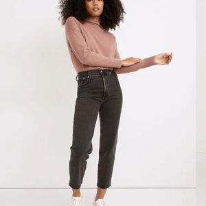 Madewell The Perfect Vintage Straight Crop Jean in Lunar Wash Size 26